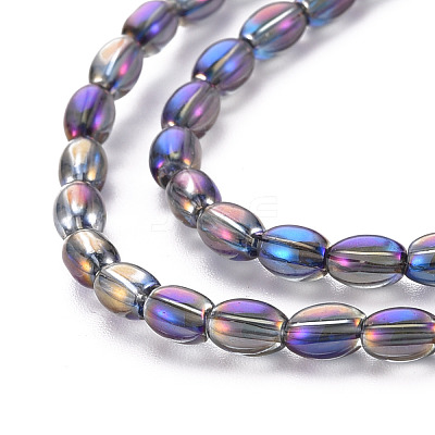 Electroplate Glass Beads Strands X-EGLA-T020-11-1