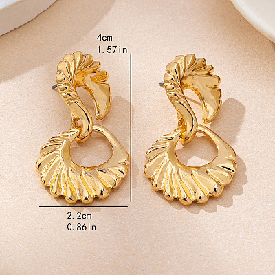 Alloy Stud Dangle Earrings WG59D7D-01-1