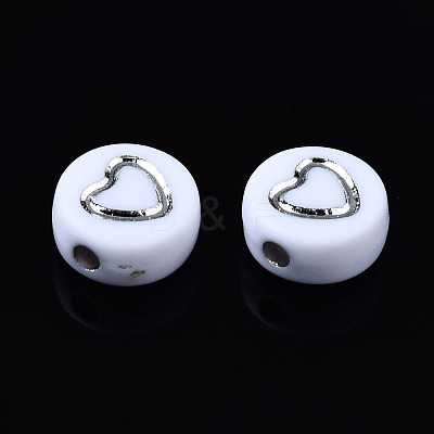 Opaque White Acrylic Beads MACR-Q242-005-1