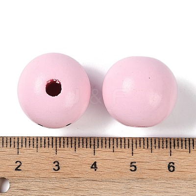 Animal Themes Printed Wood European Beads WOOD-M013-01H-1
