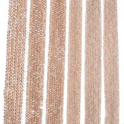 Electroplate Glass Beads Strands EGLA-A044-T4mm-B20-1