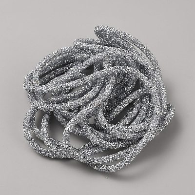 Glass Rhinestone Rubber Cord DIY-TAC0026-07B-1