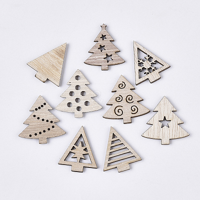 Christmas Theme Laser Cut Wood Shapes X-WOOD-T011-63-1