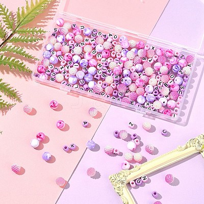 244Pcs Imitation Acrylic Beads Kits OACR-FS0004-07B-1