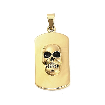 304 Stainless Steel Enamel Pendants STAS-Z126-01G-1