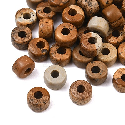 Natural Picture Jasper Beads G-G0003-A08-1