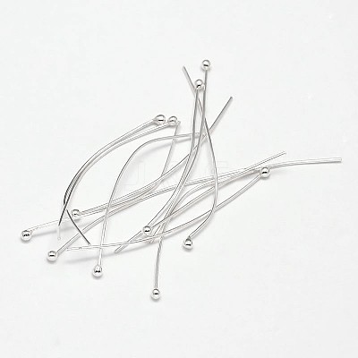 925 Sterling Silver Ball Head Pins STER-F018-03M-03-1