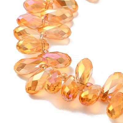 Electroplate Glass Beads Strands EGLA-B006-01A-HR01-1