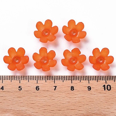 Frosted Acrylic Bead Caps MACR-S371-07A-726-1
