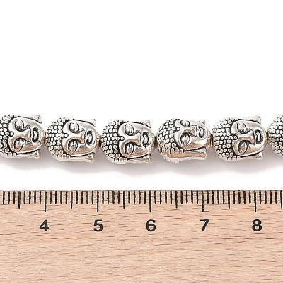Tibetan Style Buddha Head Alloy Bead Strands TIBEB-O007-23-LF-1