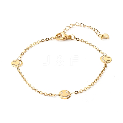 304 Stainless Steel Link Chains Bracelet BJEW-JB06522-1