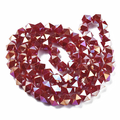 Electroplate Glass Beads Strands EGLA-S194-14A-A05-1