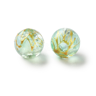 Transparent Crackle Acrylic Beads DACR-D300-01E-8mm-1