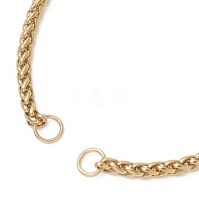 304 Stainless Steel Wheat Chain Bracelet Making AJEW-JB01472-1