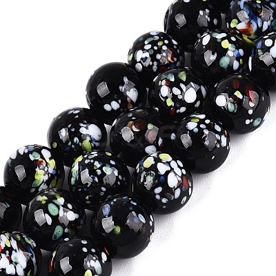 Handmade Lampwork Beads Strands LAMP-Q041-11C-1