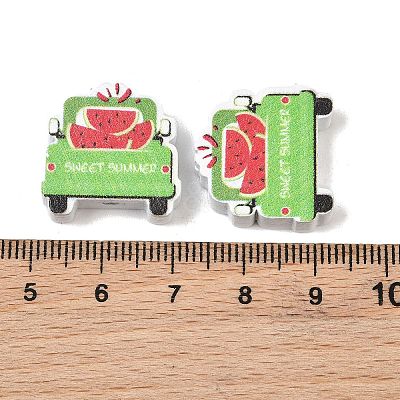 Printed Schima Wood Beads WD-CBA91F0-10-1