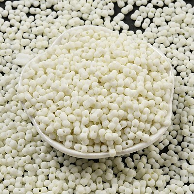 Macaron Color Opaque Frosted Glass Seed Beads SEED-K009-12B-16-1