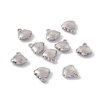 Non-Tarnish 304 Stainless Steel Charms STAS-G291-17P-1