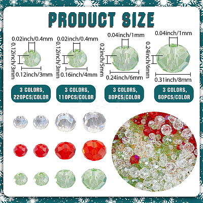 15Strands 12 Styles Electroplate Glass Beads Strands EGLA-PA0001-11-1