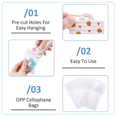 50Pcs OPP Cellophane Bags OPC-TA0001-09-1