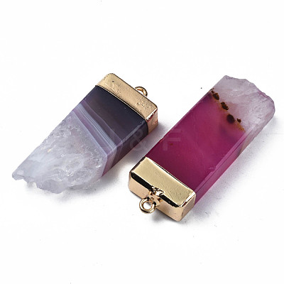 Natural Agate Pendants G-Q998-039A-1