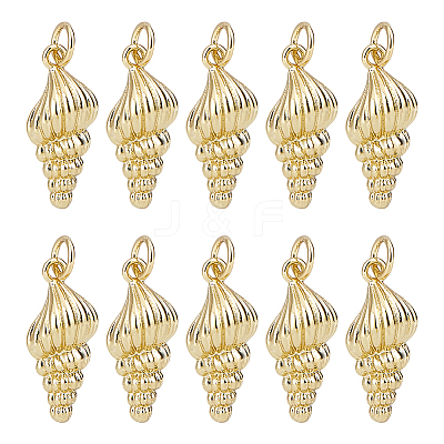 10Pcs Brass Pendants KK-HY0004-09-1