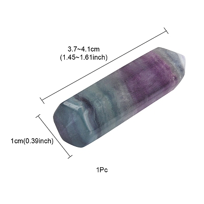 Natural Fluorite Pointed Beads G-YW0001-40-1