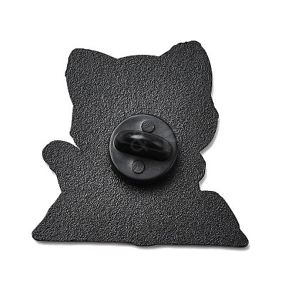 Cat Reading Book Enamel Pins JEWB-I055-05EB-03-1