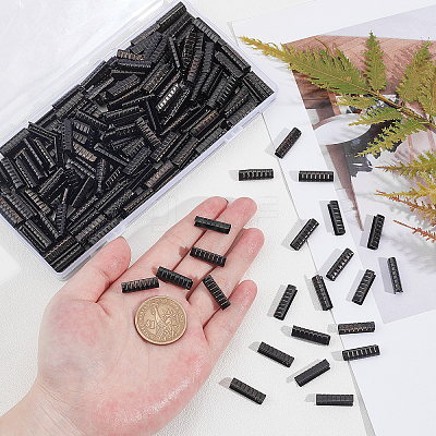350Pcs Column Zinc Alloy Shoelace Buckle Connectors FIND-GA0001-90-1