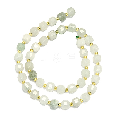 Natural Tianshan Cui Quartzite Beads Strand G-I376-D03-01-1