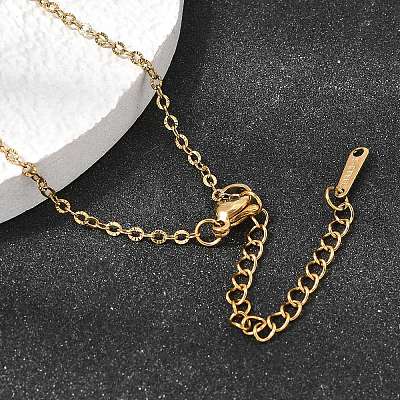 2.5MM Unisex 304 Stainless Steel Textured Cable Chain Necklaces NJEW-P356-13G-1