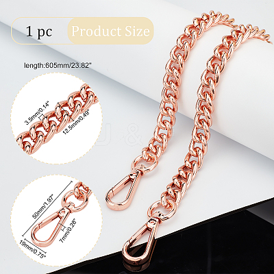 1Pc Aluminum Curb Chain Bag Straps FIND-PH0006-17-1