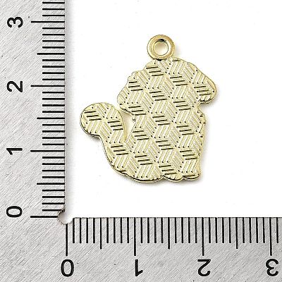 Golden Plated Alloy Enamel Pendants ENAM-L049-01G-03-1
