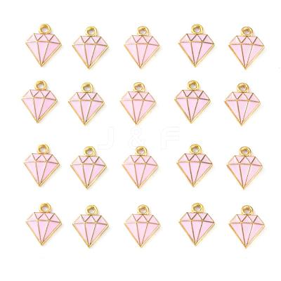 20Pcs Light Gold Alloy Enamel Charms ENAM-YW0001-36A-1