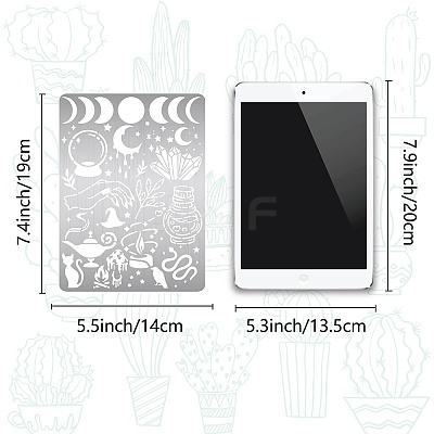 Magic Theme Stainless Steel Metal Cutting Dies Stencils DIY-WH0289-085-1