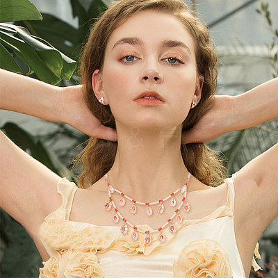 Bohemian Style Bib Necklaces NJEW-PH0001-11-1