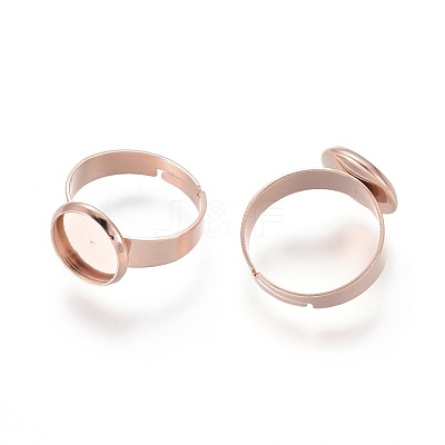 Adjustable 201 Stainless Steel Finger Rings Components X-STAS-G187-01RG-10mm-1