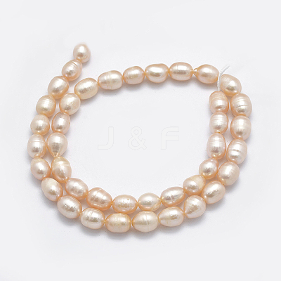 Natural Cultured Freshwater Pearl Beads Strands PEAR-F007-85A-01A-1
