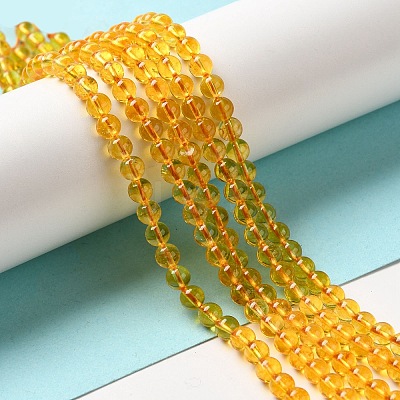 Natural Quartz Crystal Beads Strands G-C076-4mm-6-1