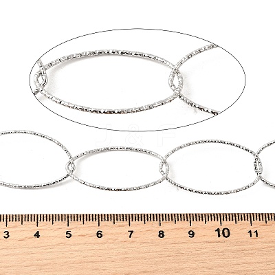 304 Stainless Steel Oval Link Chains CHS-C018-01A-P-1