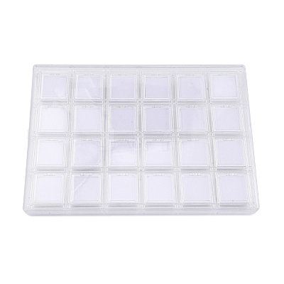 4-Rows 6 Grids Acrylic Organizer Storage Boxes CON-R030-05-1