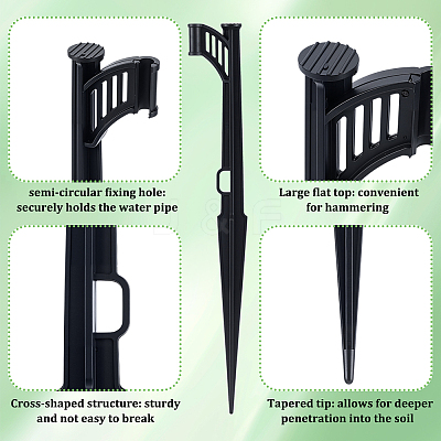 60Pcs PP Plastic Tubing Holder Stakes FIND-WA0001-05-1
