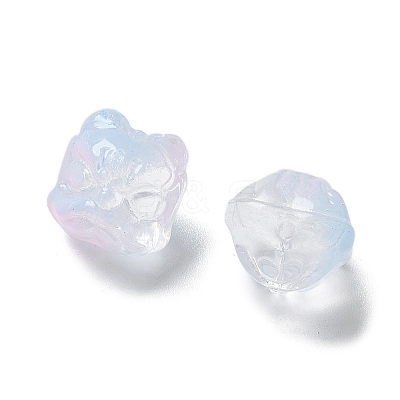 Baking Paint Transparent Glass Beads GLAA-C035-01C-1