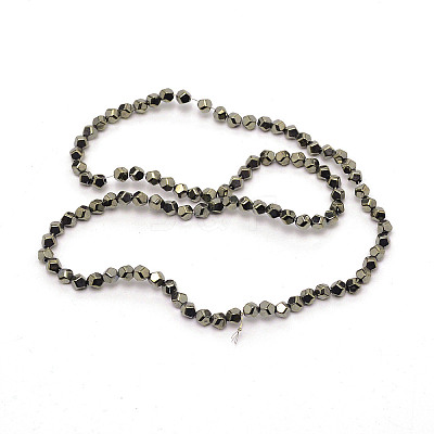Non-magnetic Synthetic Hematite Beads Strands G-WH0018-02E-1