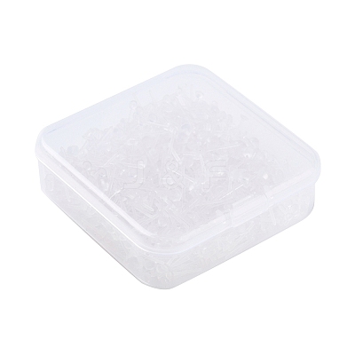 1000Pcs 2 Style Eco-Friendly Plastic Stud Earring Findings KY-YW0001-11-1