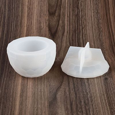 Faceted Round DIY Candle Cup Silicone Molds LS-DIY-Q037-07B-1