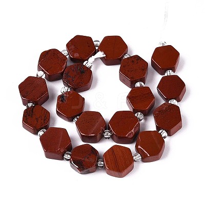 Natural Red Jasper Beads Strands G-P534-A19-02-1