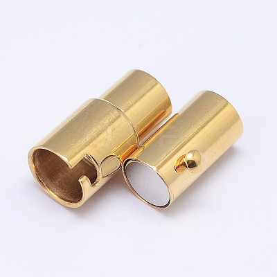 Column 304 Stainless Steel Locking Tube Magnetic Clasps STAS-D117-B-G-1
