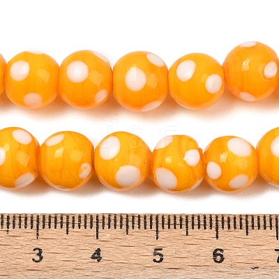 Handmade Lampwork Beads LAMP-D002-10mm-01I-1