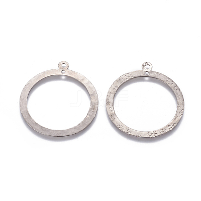 Tarnish Resistant 201 Stainless Steel 2-Loop Link Pendants X-STAS-L234-018P-1